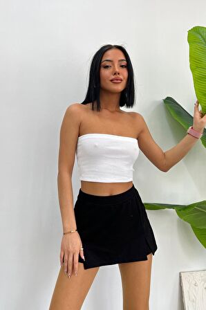 Kaşkorse Fitilli Crop Straplez