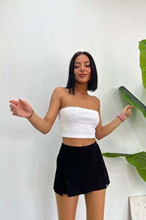 Kaşkorse Fitilli Crop Straplez