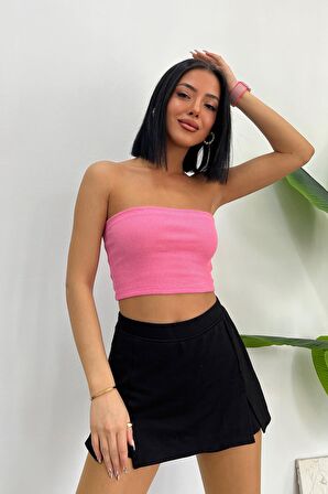 Kaşkorse Fitilli Crop Straplez