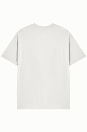 Ünisex HANCLO Baskılı Avrupa Kalıp/Oversize Fit Kesim Bisiklet Yaka Kısa Kollu T-Shirt