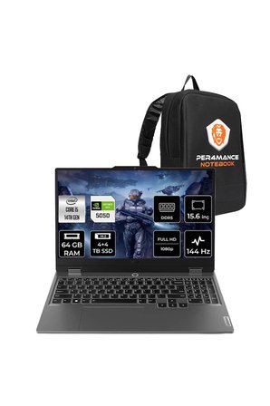 LOQ 15IRX10 i5 14500HX 64GB 4+4TB SSD RTX5050/8GB 100W 15.6" FHD 144Hz FDOS Gaming Laptop