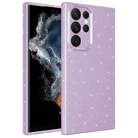 Gpack Samsung Galaxy S22 Ultra Kılıf Koton Simli Silikon Arka Kapak Kamera Korumalı