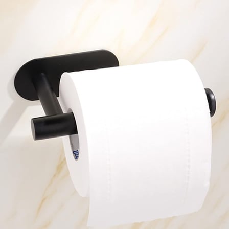 Mat Siyah Kendinden Yapışkanlı Tuvalet Kağıtlığı