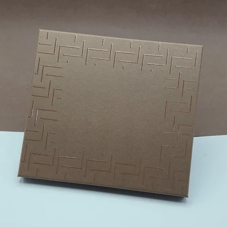 S'82 Hediyelik Ürün Defter ve Kalem Seti Kahverengi Altın Şeritli