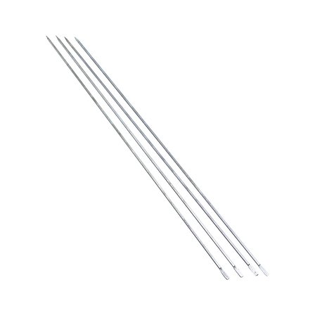 İnce Kare Kesim Metal Ciğer ve Domates Şişi - 50 cm