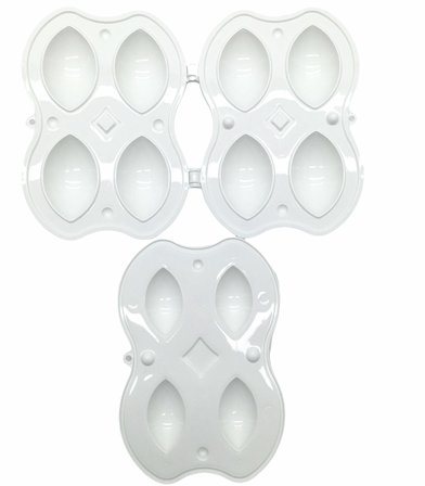 İçli Köfte Yapma Kalıbı - 4'lü - Plastik 