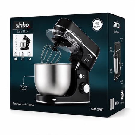 Sinbo Standlı Mikser - Siyah Renk - 12 Litre Hazne