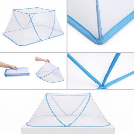 Portatif Bebek ve Çocuk Sinek Koruyucu Cibinlik Tül (50x125 cm) – Katlanabilir Beşik ve Yatak Tülü