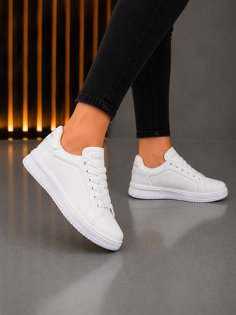 Unisex Ortopedik Rahat Spor Ayakkabı - Beyaz