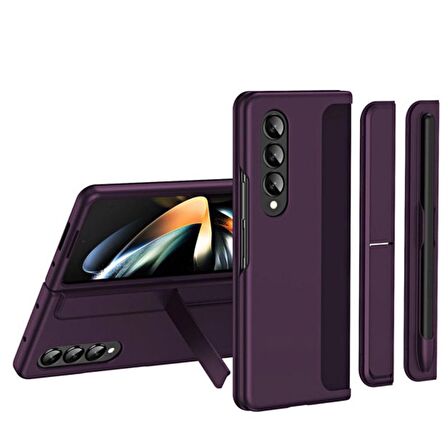 Gpack Samsung Galaxy Z Fold 5 Kılıf Standlı Veya Kalemli Lüx Sert Kapak Alp1