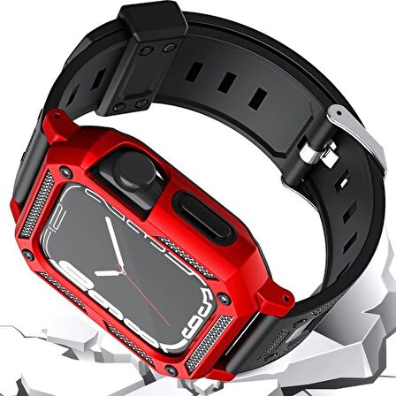 Gpack Apple Watch SE 2 2022 44mm Kordon Saat Etrafı Full Korumalı Defens Armor