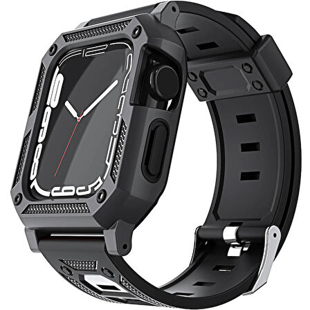 Gpack Apple Watch Series 8 45mm Kordon Saat Etrafı Full Korumalı Defens Armor