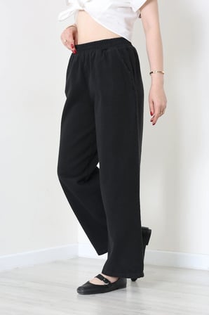 Modi Green Gabardin Lastikli Pantolon Siyah - 32828.2176.
