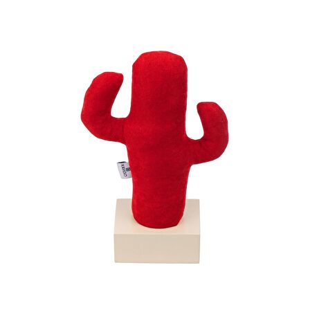 Kayigo  Woody Krem Üçlü Ofis  Seti - Kırmızı Cactus