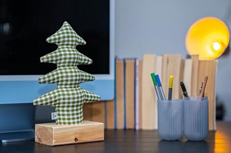 Kayigo Çam XL Lavanta Dolgulu Notluk Pötikareli