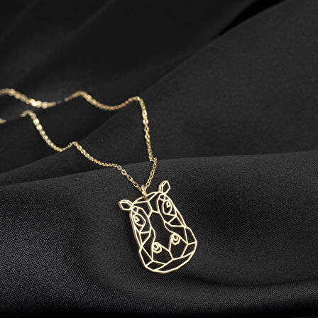 925 Ayar Gümüş Su Aygırı Kolye Özel Tasarım