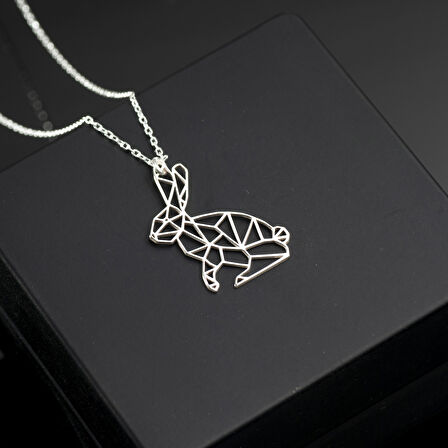 925 Ayar Gümüş Tavşan Kolye Özel Tasarım