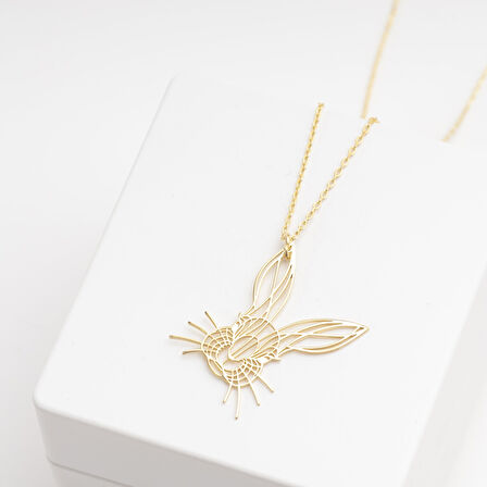 925 Ayar Gümüş Tavşan Yüzü Kolye Özel Tasarım