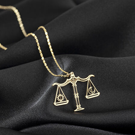 925 Ayar Gümüş Terazi Kolye Özel Tasarım