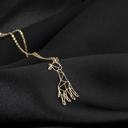 925 Ayar Gümüş Zürafa Kolye Özel Tasarım