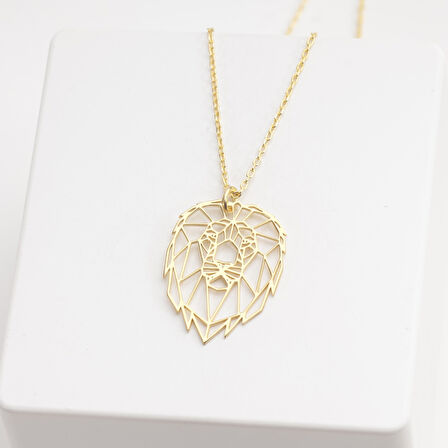 925 Ayar Gümüş Aslan Figürlü Kolye Özel Tasarım