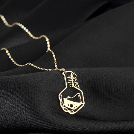 925 Ayar Gümüş Kimya Beger Glass Kolye Özel Seri