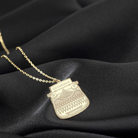 925 Ayar Gümüş Daktilo İsim Kolye Özel Tasarım