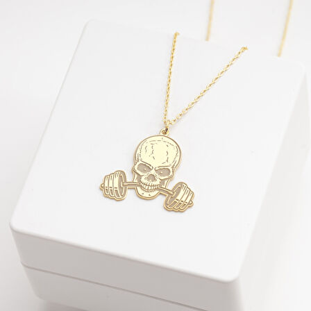 925 Ayar Gümüş Kafa Tası Kolye Özel Tasarım