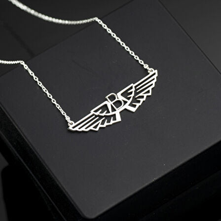 925 Ayar Gümüş Hava Kuvvetleri Askeri Harf Kolye Özel Tasarım