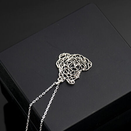 925 Ayar Gümüş Maltipoo Köpek Kolye Özel Tasarım