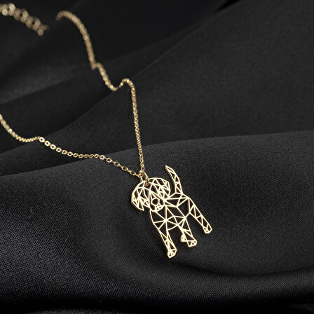 925 Ayar Gümüş İngiliz Cocker Spaniel   Köpek Kolye Özel Tasarım