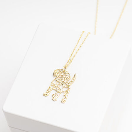 925 Ayar Gümüş İngiliz Cocker Spaniel   Köpek Kolye Özel Tasarım