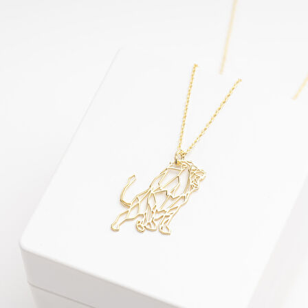 925 Ayar Gümüş Kükreyen Aslan  Kolye Özel Tasarım