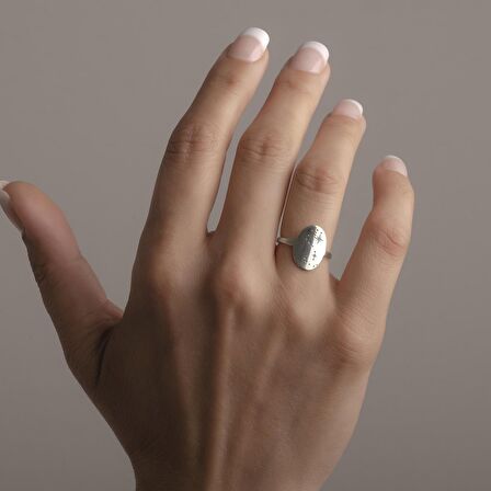 925 Ayar Gümüş Takım Yıldızı Motifli Zarif Yüzük Kişiye Özel Tasarım