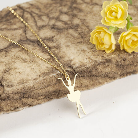 925 Ayar Gümüş Balerin Kolye Özel Tasarım