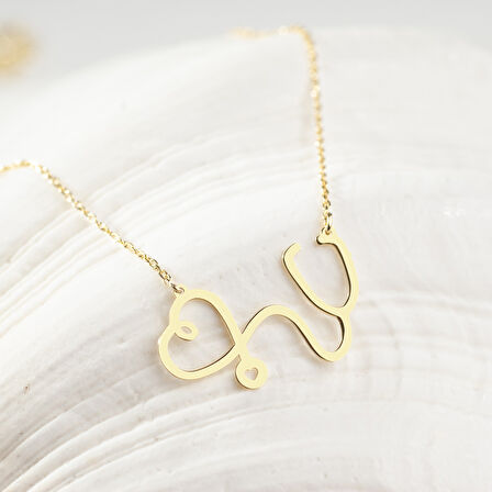 925 Ayar Gümüş Steteskop Kolye Özel Tasarım