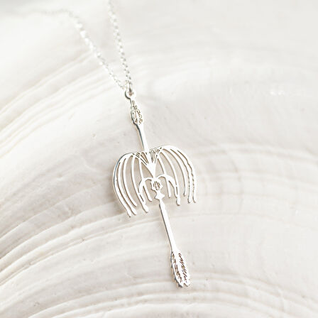 925 Ayar Gümüş Ruh Tohumu Sanat Baskısı Kolye Özel Tasarım