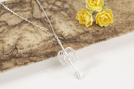 925 Ayar Gümüş Ruh Tohumu Sanat Baskısı Kolye Özel Tasarım