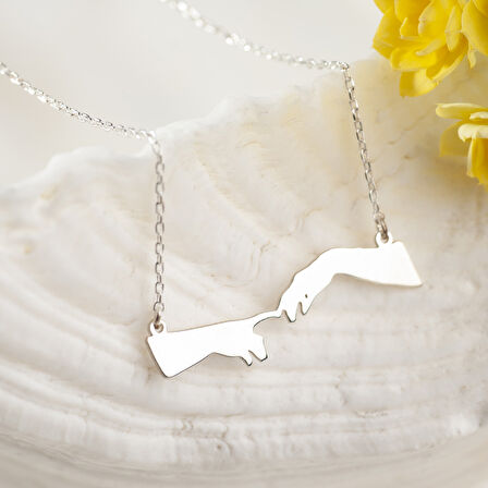 925 Ayar Gümüş  Yaratılış  Kolye Özel Tasarım