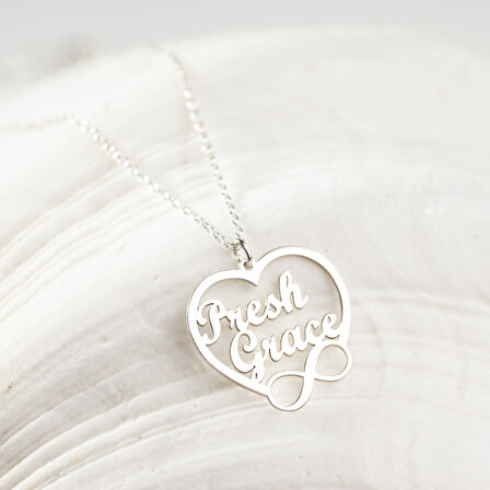 925 Ayar Gümüş  Sonsuzluk  Kolye Özel Tasarım