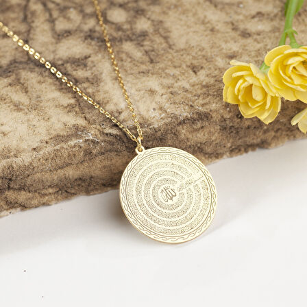 925 Ayar Gümüş  Allah'ın 99 ismi Kolye Özel Tasarım