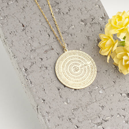 925 Ayar Gümüş  Allah'ın 99 ismi Kolye Özel Tasarım