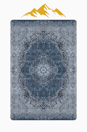 Klasik Desenli Dijital Baskı Kaymaz Taban Halı H0100