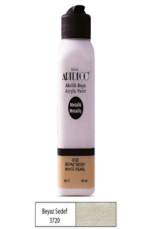 Artdeco Metalik Akrilik Boya 140 Ml Beyaz Sedef Y 071R 3720