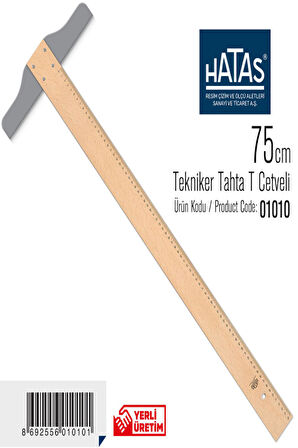 Hatas T Cetveli 75 Cm Tahta 1010