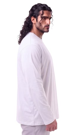 Erkek Büyük Beden 115 - 155 Kilo Arası Uygun Bedenli % 100 Pamuk Uzun Kol Bisiklet Yaka Sweatshirt