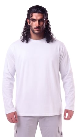 Erkek Büyük Beden 115 - 155 Kilo Arası Uygun Bedenli % 100 Pamuk Uzun Kol Bisiklet Yaka Sweatshirt
