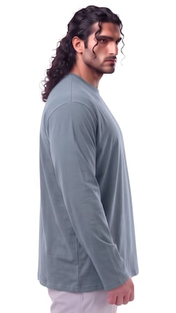 Erkek Büyük Beden 115 - 155 Kilo Arası Uygun Bedenli % 100 Pamuk Uzun Kol Bisiklet Yaka Sweatshirt