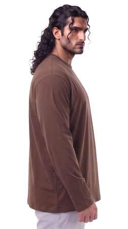 Erkek Büyük Beden 115 - 155 Kilo Arası Uygun Bedenli % 100 Pamuk Uzun Kol Bisiklet Yaka Sweatshirt