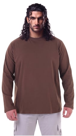 Erkek Büyük Beden 115 - 155 Kilo Arası Uygun Bedenli % 100 Pamuk Uzun Kol Bisiklet Yaka Sweatshirt